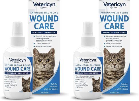 Vetericyn Plus Cat Wound Care Spray for Cuts, Bites & Skin Care, 3 oz in Saudi Arabia