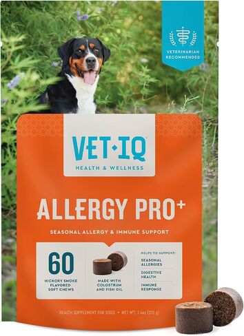 VetIQ Allergy Pro+ Cat Allergy Treats, Probiotics & Fish Oil, 3.7oz in Saudi Arabia