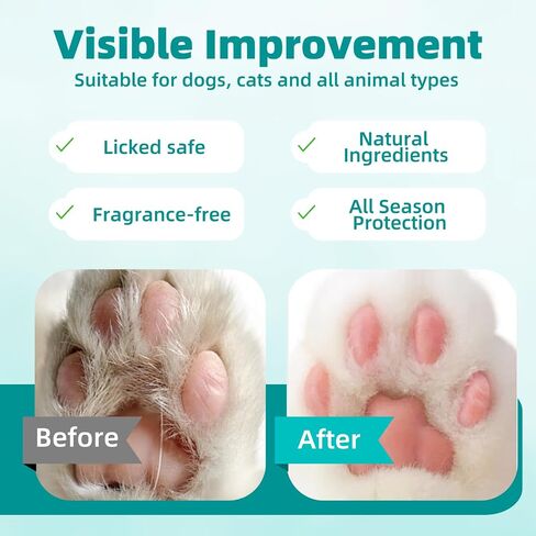 MEDUWEDU 2-Pack Dog Paw Balm - 60g Natural Paw Cream for Dogs & Cats | Beeswax, Coconut Oil, Vitamin E | Lick-Safe Paw Pad Balm for Hot Pavement, Dry & Cracked Paws in Kuwait