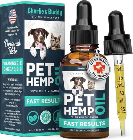 Hemp Oil for Dogs, Cats - Natural Calming Pet Anxiety, Stress & Pain Relief in Kuwait