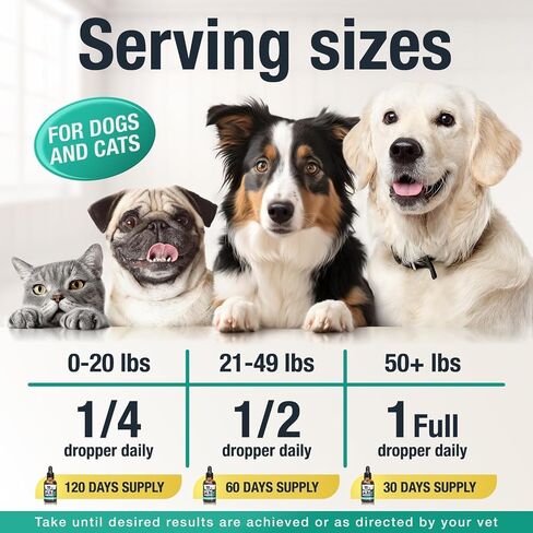 Hemp Oil for Dogs, Cats - Natural Calming Pet Anxiety, Stress & Pain Relief in Kuwait