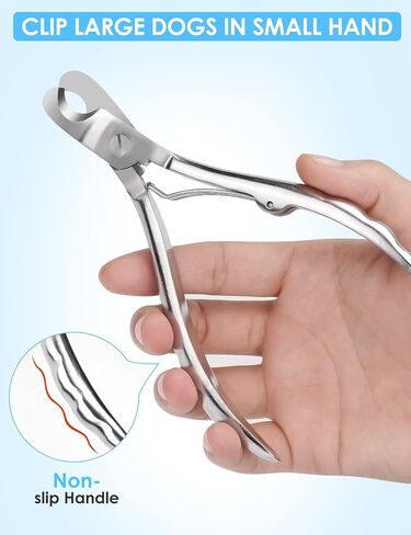 Gobeigo Heavy Duty Dog Nail Clippers for Large Dogs & Thick Nails (Silver) in Saudi Arabia