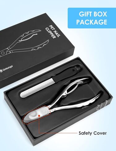 Gobeigo Heavy Duty Dog Nail Clippers for Large Dogs & Thick Nails (Silver) in Saudi Arabia