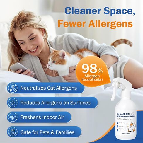 Cat Allergen Neutralizing Spray for Humans, Cat Dander & Allergy Relief in Saudi Arabia