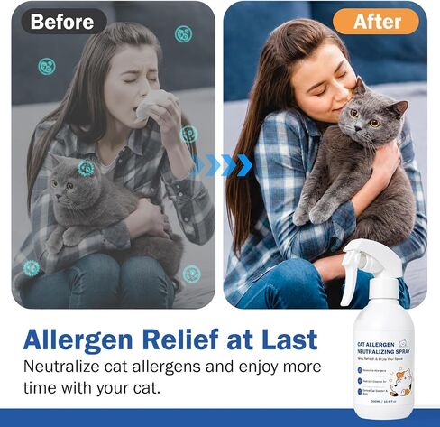 Cat Allergen Neutralizing Spray for Humans, Cat Dander & Allergy Relief in Saudi Arabia