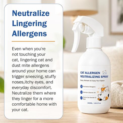 Cat Allergen Neutralizing Spray for Humans, Cat Dander & Allergy Relief in Saudi Arabia