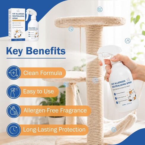 Cat Allergen Neutralizing Spray for Humans, Cat Dander & Allergy Relief in Saudi Arabia