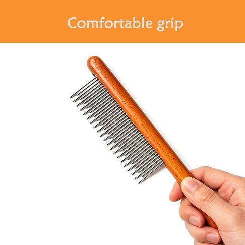 Cat comb,dog comb,Solid Wood Pet Comb Grooming Tool for Cats,Dogs and rabbits… in Kuwait