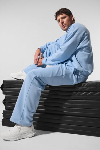 Alo Yoga Accolade Straight Leg Sweatpant - Seashell Blue in Kuwait