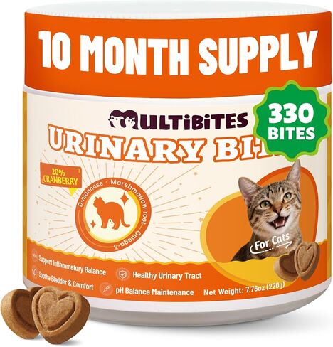 330 Bites Cat Urinary Supplement with Cranberry, Chicken Flavor in Saudi Arabia