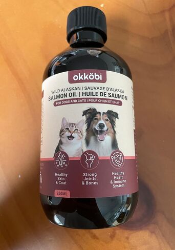 Wild Salmon Oil for Dogs, Cats, Omega 3 with EPA and DHA, 250ml in Saudi Arabia