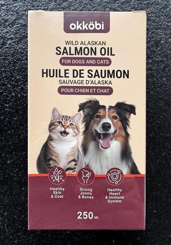 Wild Salmon Oil for Dogs, Cats, Omega 3 with EPA and DHA, 250ml in Saudi Arabia