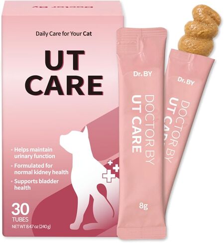 Doctor By UT Care Cat UTI Kidney Support Urinary Supplement Cranberry Treatment for Cats Renal Health with Pacran, Quercetin, Taurine lickable Formula Individually Packaged (1 Pack) in Saudi Arabia