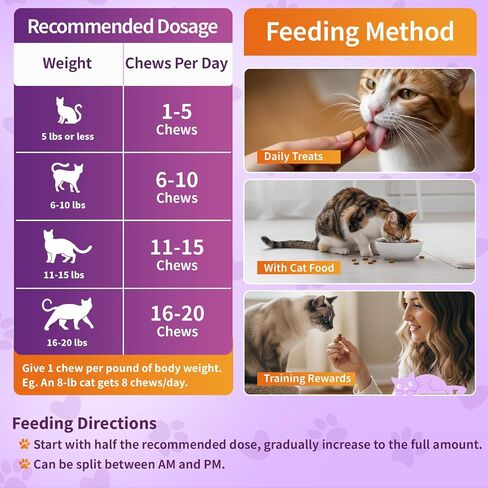 Carmelie Taurine for Cats Vitamins Treats, 15 in 1 Cat Multivitamin, 500 Ct in Saudi Arabia