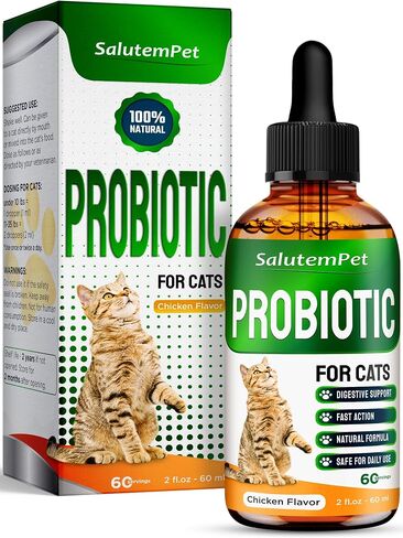 Probiotics for Dogs | Liquid Probiotics for Dogs and Puppies | Prebiotic & Digestive Enzymes | Gut Flora Support and Digestive Care | Bacon Taste | 2 Oz in Saudi Arabia