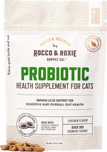 Rocco & Roxie Cat Probiotics, Digestive & Gut Health Chews in Kuwait
