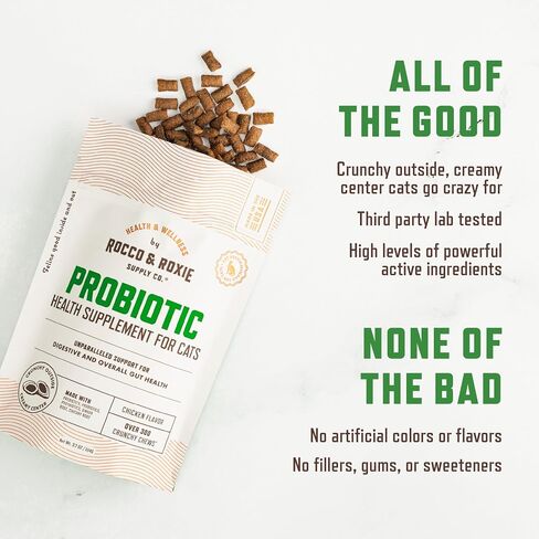 Rocco & Roxie Cat Probiotics, Digestive & Gut Health Chews in Kuwait