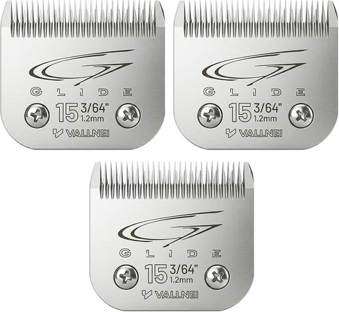 1 Pack 7FW Wide Detachable Dog Grooming Clipper Blade, 3.2 mm / 1/8 in Cut Length, Pet Clipper Replacement Blades Compatible with Andis Oster A5 Wahl KM Series Clippers in Kuwait
