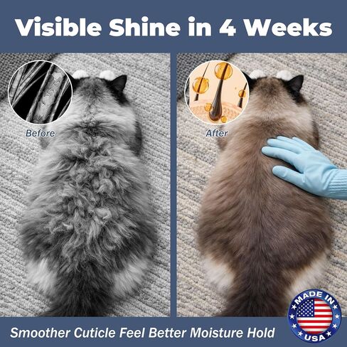 Cat Waterless Shampoo & Conditioner 2-in-1 for Cats & Kittens, No-Rinse Dry Bath Foam with Oatmeal, Aloe & Silk Protein, Hydrating & Itch Relief Support, Deodorizing & Detangling, 10.14 fl oz in Saudi Arabia