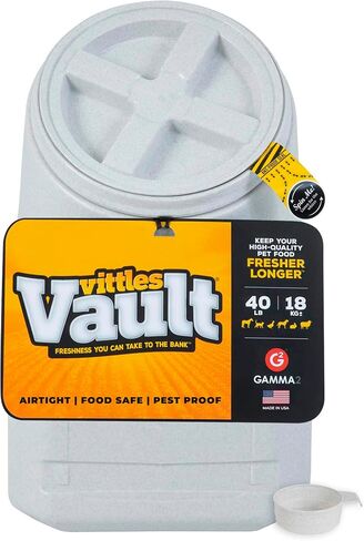 Vittles Vault Airtight Pet Food Storage Container + Scoop, Fits Up to 50lbs in Kuwait