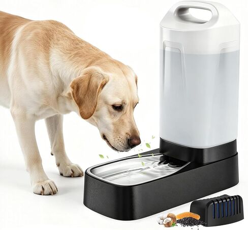 PETNF 2.4 Gallon Automatic Dog Water Bowl Dispenser with Filter in Saudi Arabia