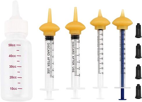 Pet Feeding Bottle and Syringes with Nipples for Small Cat Dog Animals (Model 2) in Saudi Arabia