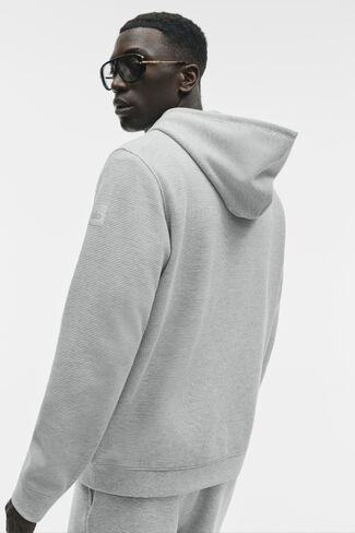 Alo Yoga Waffle Lounge Hoodie - Athletic Heather Grey in Saudi Arabia