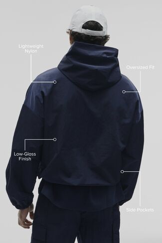Alo Yoga Axis Hooded Pullover - Navy in Saudi Arabia