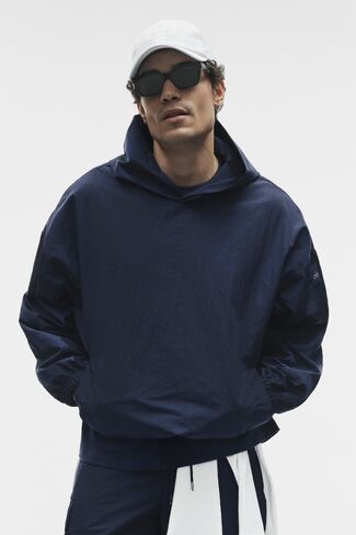 Alo Yoga Axis Hooded Pullover - Navy in Saudi Arabia