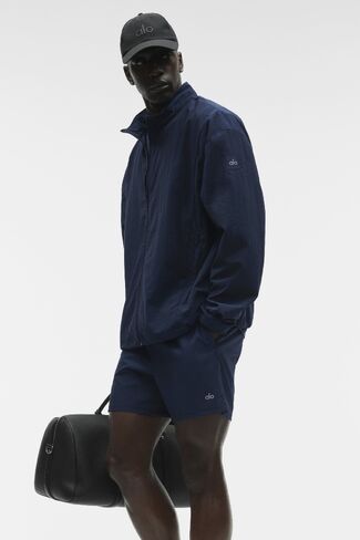 Alo Yoga Takeaway Track Full Zip Jacket - Navy in Saudi Arabia