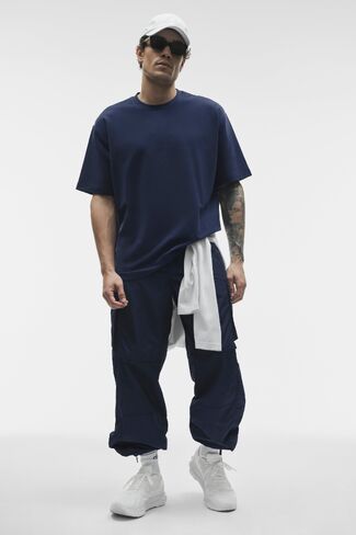 Alo Yoga Double Take Short Sleeve - Navy in Saudi Arabia