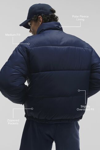 Alo Yoga Cold Front Puffer Jacket - Navy in Saudi Arabia