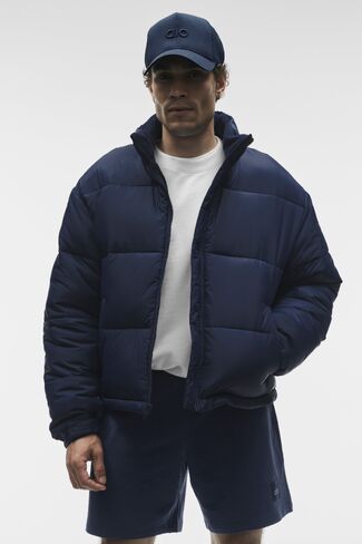 Alo Yoga Cold Front Puffer Jacket - Navy in Saudi Arabia