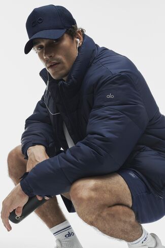Alo Yoga Cold Front Puffer Jacket - Navy in Saudi Arabia