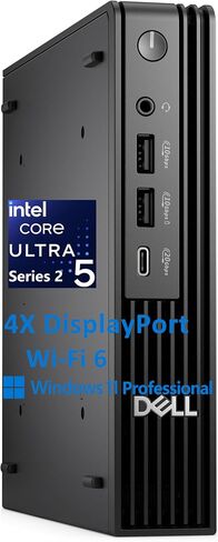 Dell Optiplex 5070 Micro MFF Desktop PC Intel i3-9100T, 8GB DDR4 New 256GB M.2 NVMe SSD, WiFi BT HDMI New KB & Mouse Windows 11 Pro (Renewed) in Kuwait