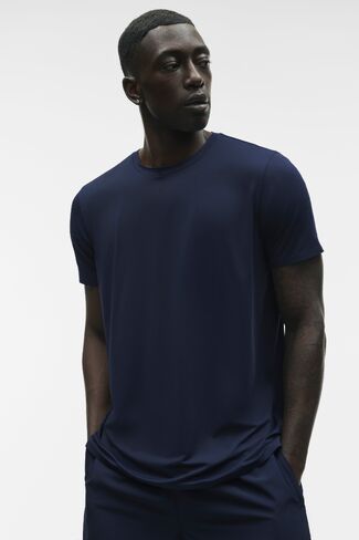 Alo Yoga Idol Crewneck Short Sleeve - Navy in Saudi Arabia