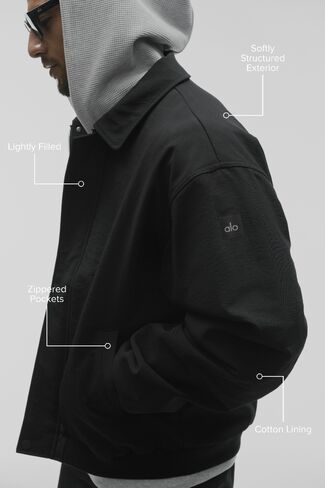 Alo Yoga Duality Bomber Jacket - Black in Saudi Arabia