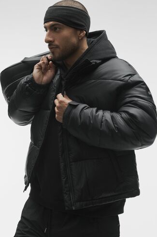 Alo Yoga Cold Front Puffer Jacket - Black in Saudi Arabia
