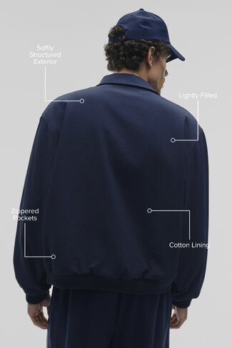 Alo Yoga Duality Bomber Jacket - Navy in Saudi Arabia