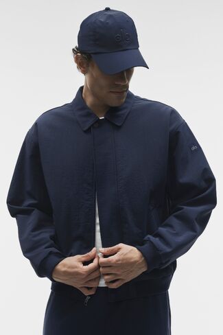 Alo Yoga Duality Bomber Jacket - Navy in Saudi Arabia