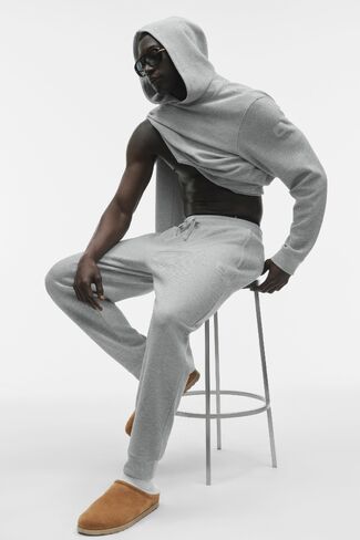 Alo Yoga Waffle Lounge Jogger - Athletic Heather Grey in Saudi Arabia