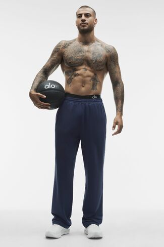 Alo Yoga Double Take Straight Leg Pant - Navy in Saudi Arabia