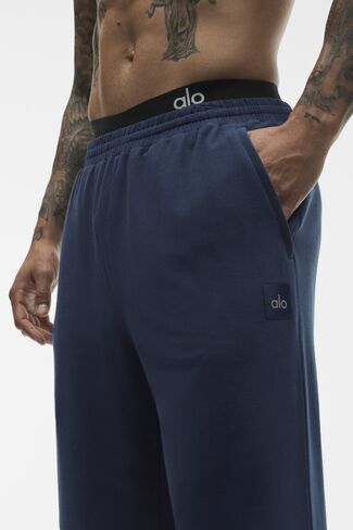 Alo Yoga Double Take Straight Leg Pant - Navy in Saudi Arabia