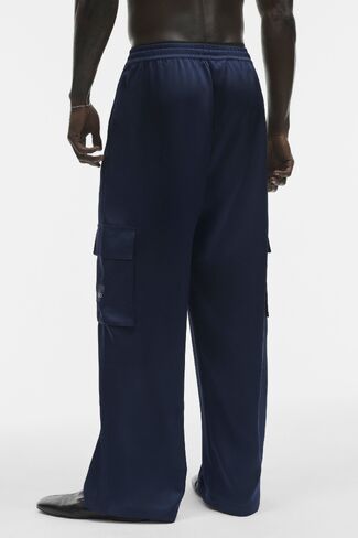 Alo Yoga Satin Horizon Straight Leg Cargo Pant - Navy in Saudi Arabia