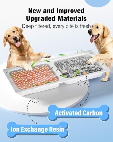 3.4Gal Dog Water Fountain for Large Dogs, 13L Stainless Steel Large Pet Fountain with Deeper & Wider Drinking Area, Automatic Dog Water Bowl Dispenser with Water Window (7 Filters) in Saudi Arabia