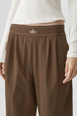 Alo Yoga Suit Up Trouser (Long) - Java Brown in Kuwait