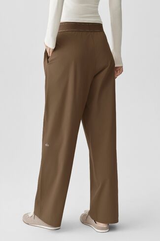 Alo Yoga Suit Up Trouser (Long) - Java Brown in Kuwait