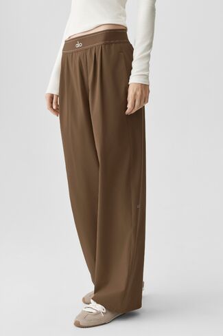 Alo Yoga Suit Up Trouser (Long) - Java Brown in Kuwait