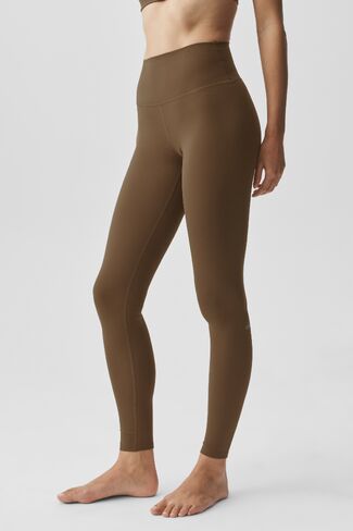 Alo Yoga ALO Softsculpt High-Waist Legging - Java Brown in Kuwait