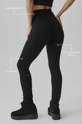 Alo Yoga Cashmere High-Waist Eternity Legging - Black in Kuwait
